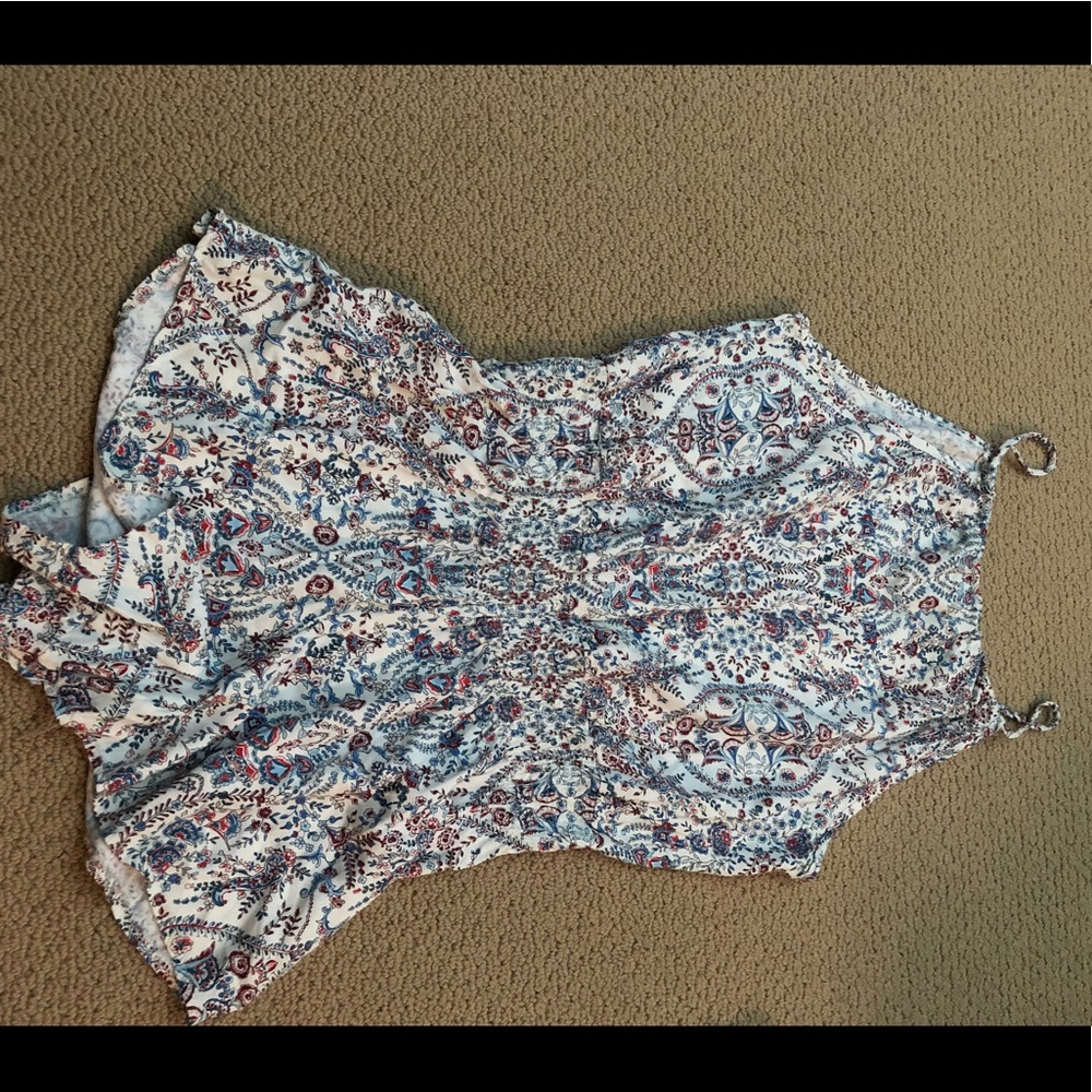 Brandy Melville patterned high neck romper